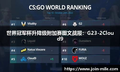 世界冠军杯升降级附加赛图文战报：G23-2Cloud9