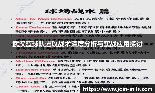武汉篮球队进攻战术深度分析与实战应用探讨